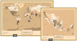 Kit Mapas Grande "Edición Sepia"