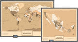 Kit Mapas Grande "Edición Sepia"