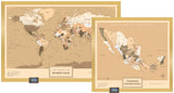 Kit Mapas Grande "Edición Sepia"