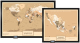 Kit Mapas Grande "Edición Sepia"