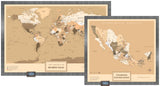 Kit Mapas Grande "Edición Sepia"