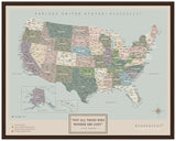 Mapa Estados Unidos - Serio