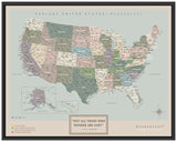 Mapa Estados Unidos - Serio