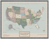 Mapa Estados Unidos - Serio