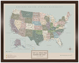 Mapa Estados Unidos - Serio