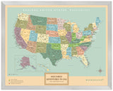 Mapa Estados Unidos - Original