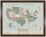 Mapa Estados Unidos - Serio