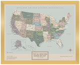 Mapa Estados Unidos - Serio