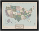 Mapa Estados Unidos - Serio