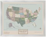 Mapa Estados Unidos - Serio