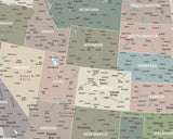 Mapa Estados Unidos - Serio