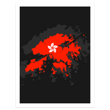 4 "Country Flag" Prints - Wanderlust Maps