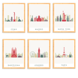 6 Prints Enmarcados - Wanderlust Maps