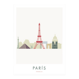 6 "Skyline" Prints - Wanderlust Maps