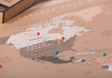 Mapa Poster - Sepia - Wanderlust Maps