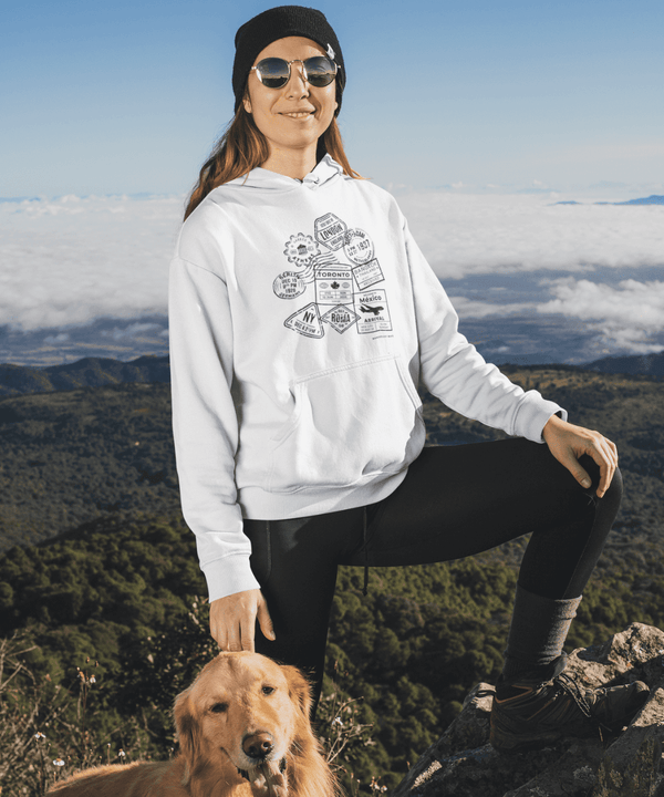 Sudadera Pasaporte (diseño en negro)