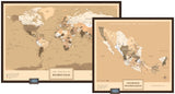 Kit Mapas Grande "Edición Sepia"