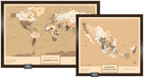Kit Mapas Grande "Edición Sepia"