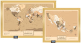 Kit Mapas Grande "Edición Sepia"