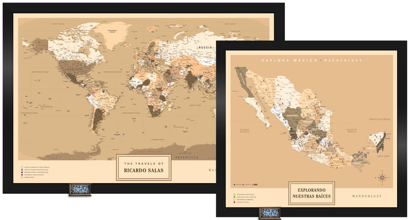 Kit Mapas Grande "Edición Sepia"