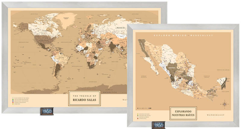 Kit Mapas Grande "Edición Sepia"