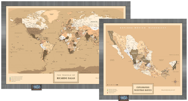 Kit Mapas Grande "Edición Sepia"
