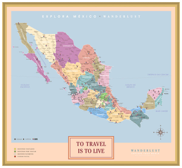 México Colorido - 2cm Dorado