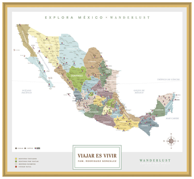México Plata - 2cm Dorado