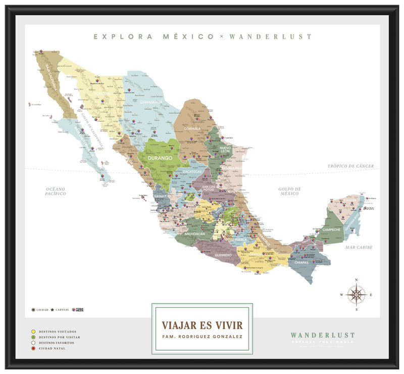 México Plata - 2cm Negro