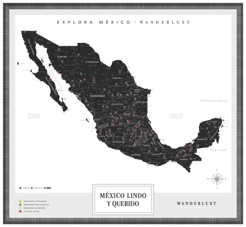 México B&N - 2cm Platino