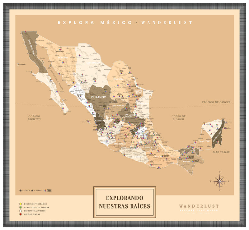 México Sepia - 2cm Platino