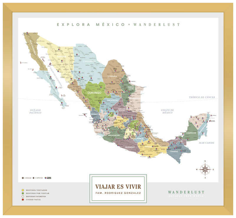 México Plata - 3cm Dorado