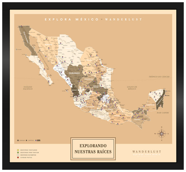 México Sepia - 3cm Negro