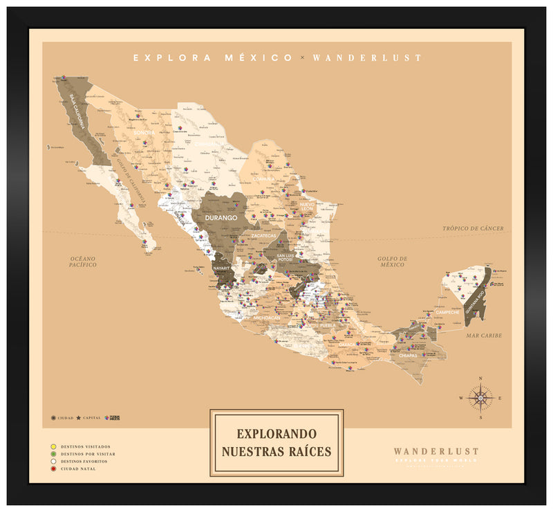 México Sepia - 3cm Negro