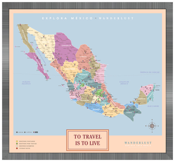 México Colorido - 3cm Platino