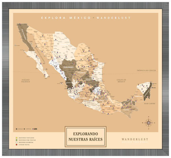 México Sepia - 3cm Platino