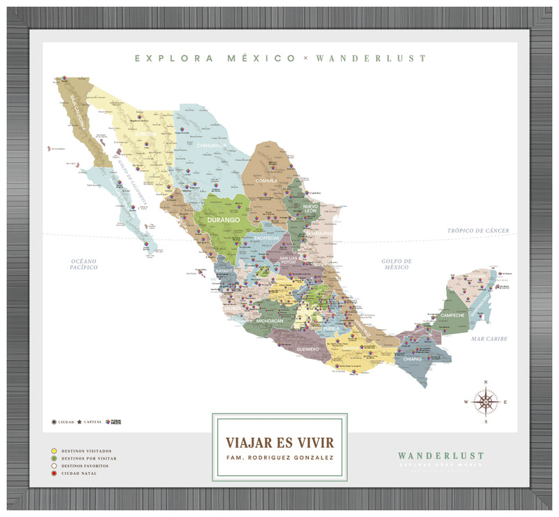 México Plata - 3cm Platino