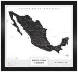 México B&N - 4cm Negro