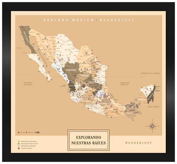 México Sepia - 4cm Negro