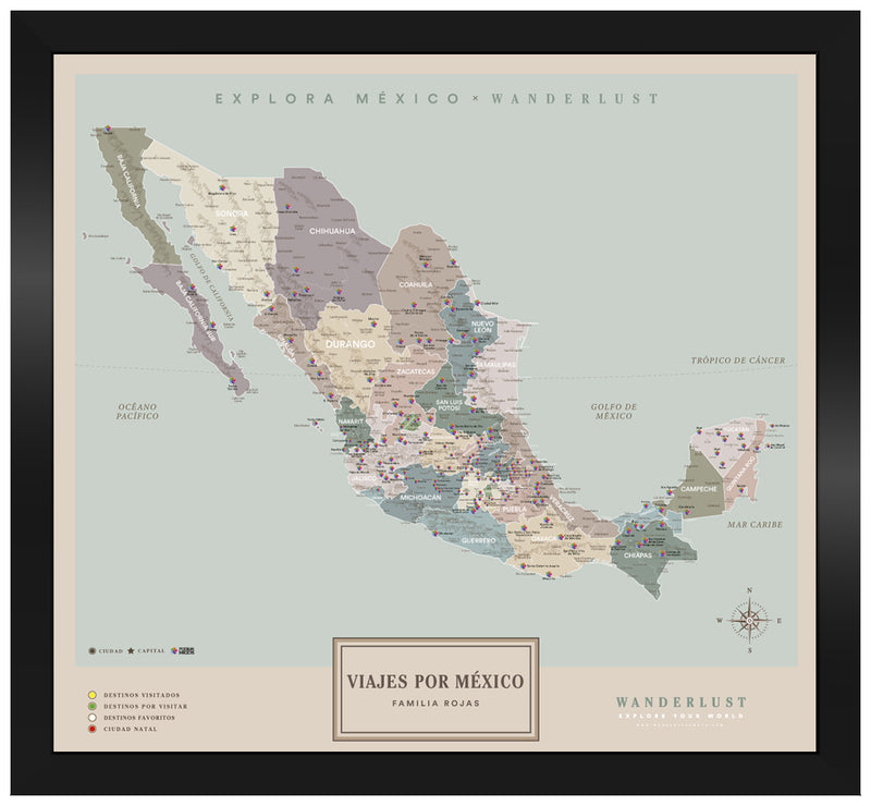 México Serio - 4cm Negro