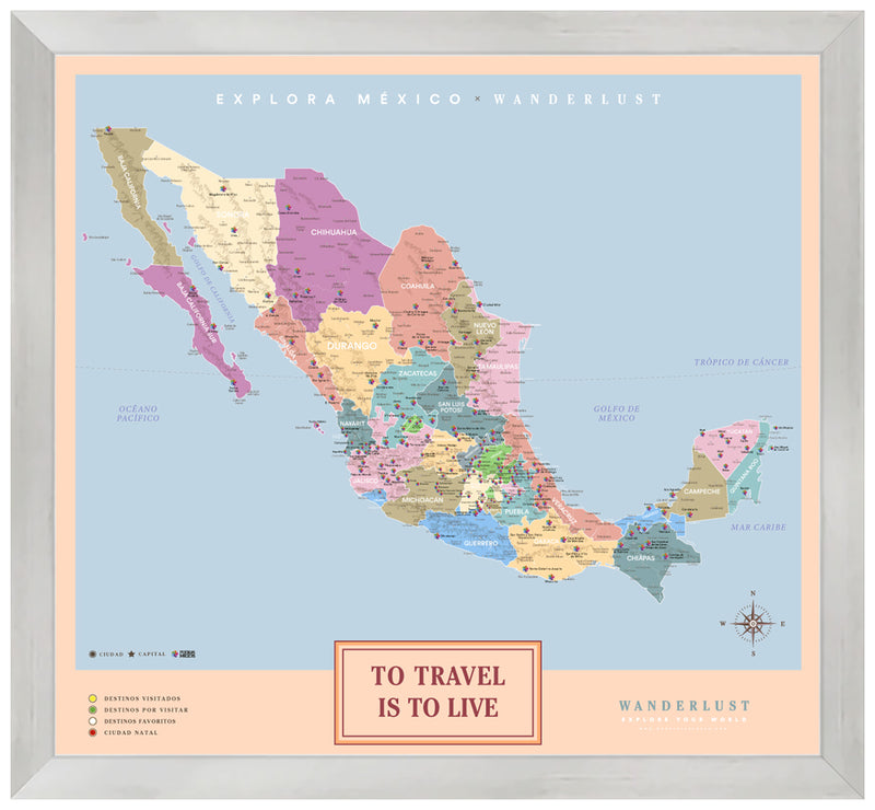 México Colorido - 4cm Plata