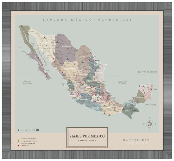 México Serio - 4cm Platino