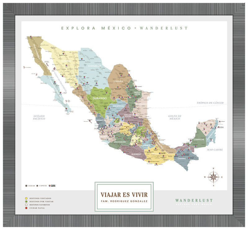 México Plata - 4cm Platino
