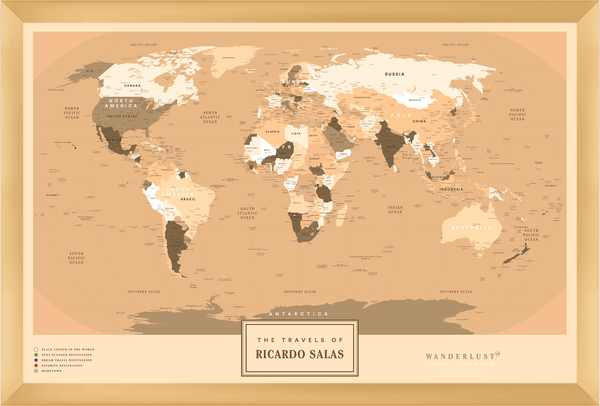 W WANDERLUST MAPS Paquete definitivo de Mapa de rascar (Mapa del Mundo,  Mapa de Europa) | 2 Mapas de Rascar con un Juego Completo de Accesorios y