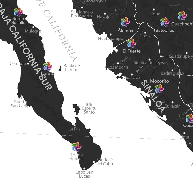 México B&N - 3cm Platino