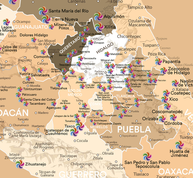México Sepia - 3cm Plata