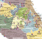 México Plata - 3cm Dorado