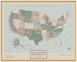 Mapa Estados Unidos - Serio