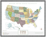 Mapa Estados Unidos - Plata