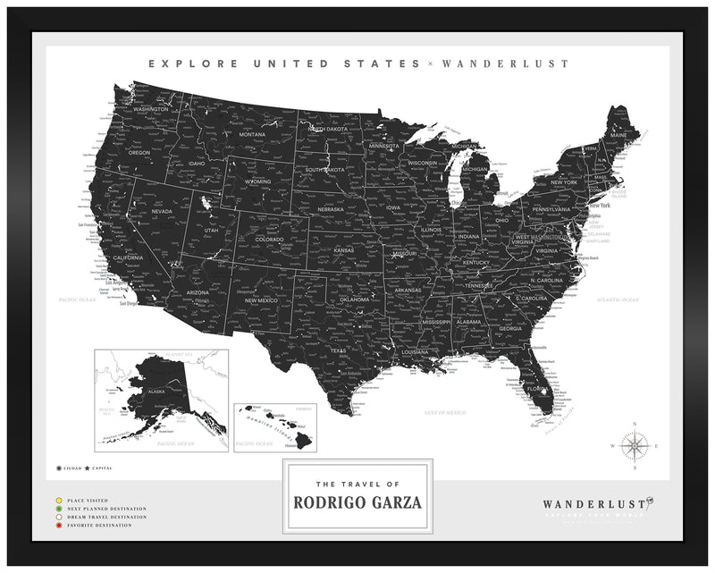 Mapa Estados Unidos - B&N
